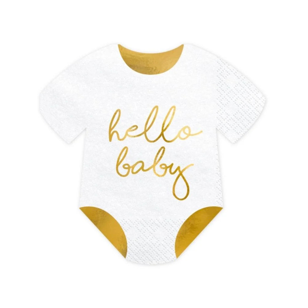 Servíettur - Hello baby