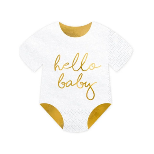 Servíettur - Hello baby
