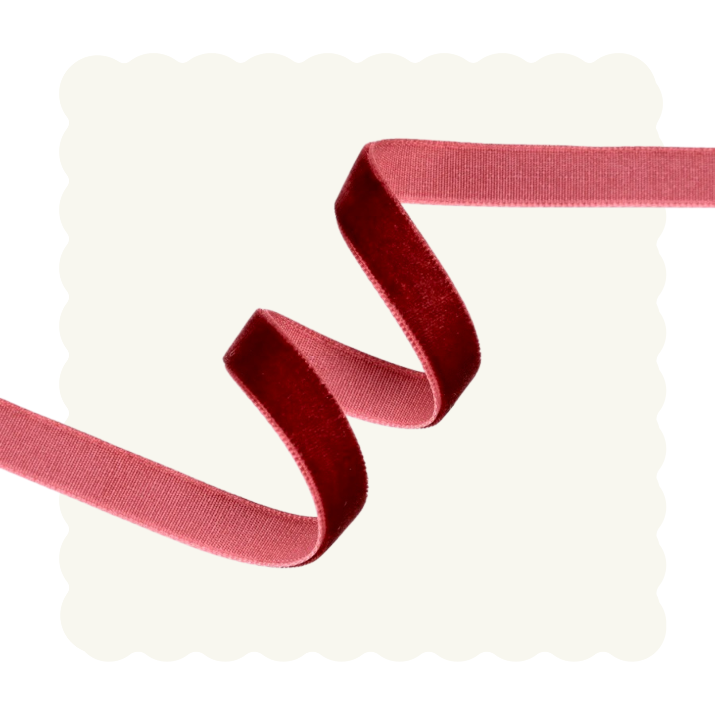 Velvet borði - Glöggrauður - 20m